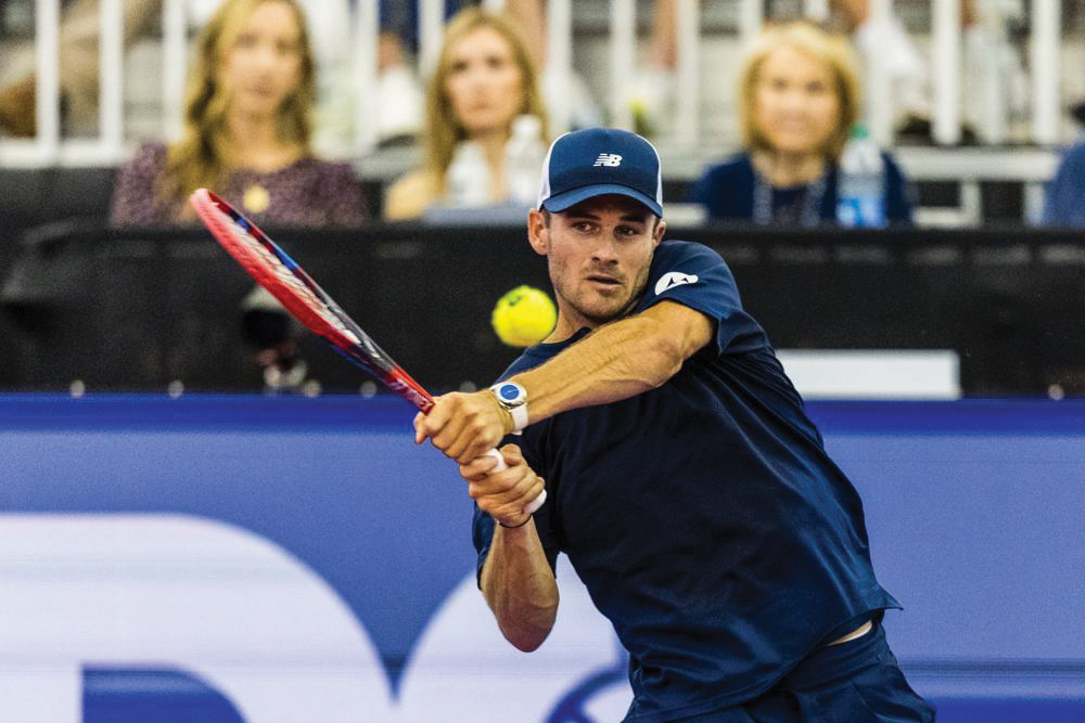 Professional Tennis player Tommy Paul competing in the Dallas Open | Photos Courtesy of Dallas Open